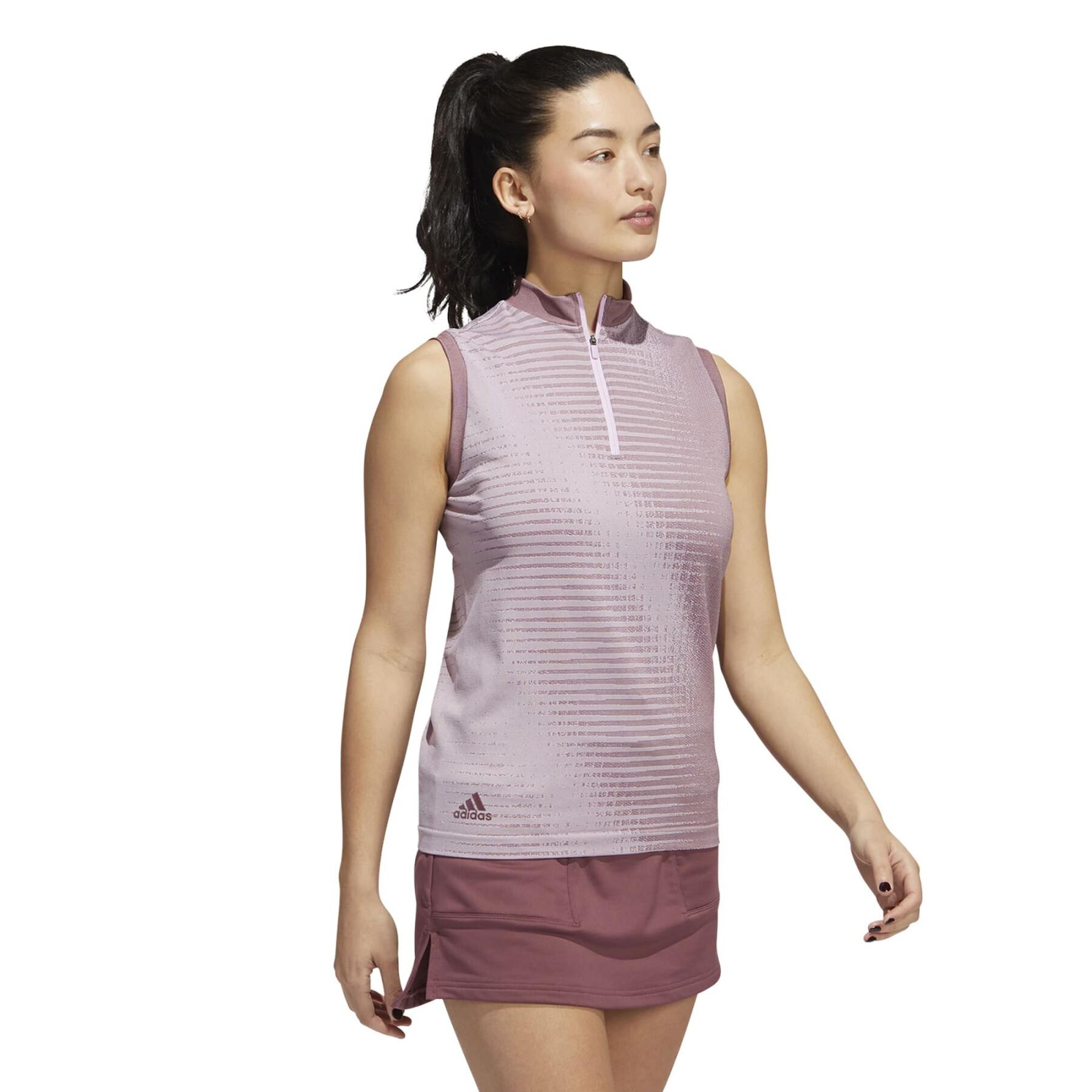 Women's sleeveless polo shirt adidas Primeknit