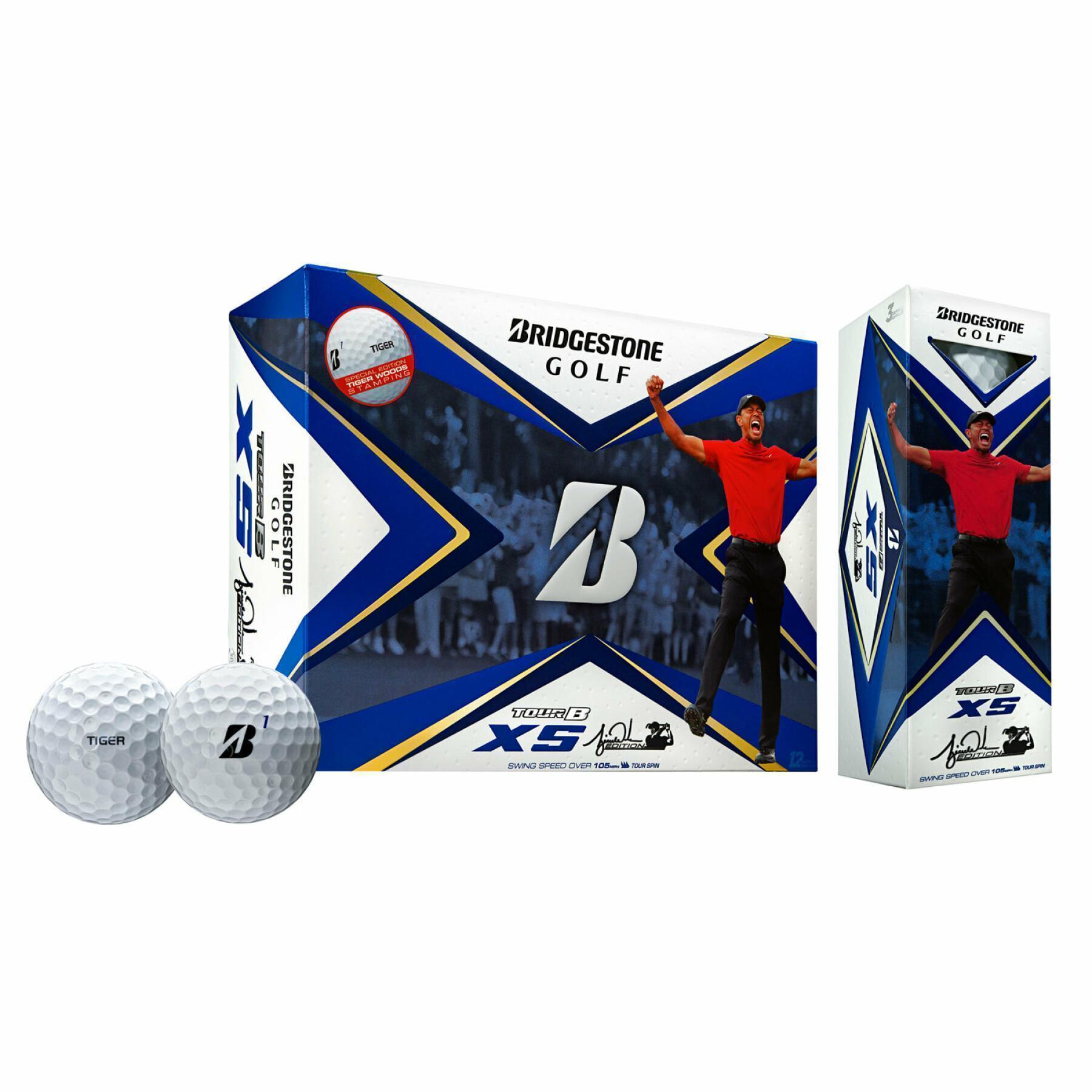 Golf balls Bridgestone Tour B XS Tiger Edition