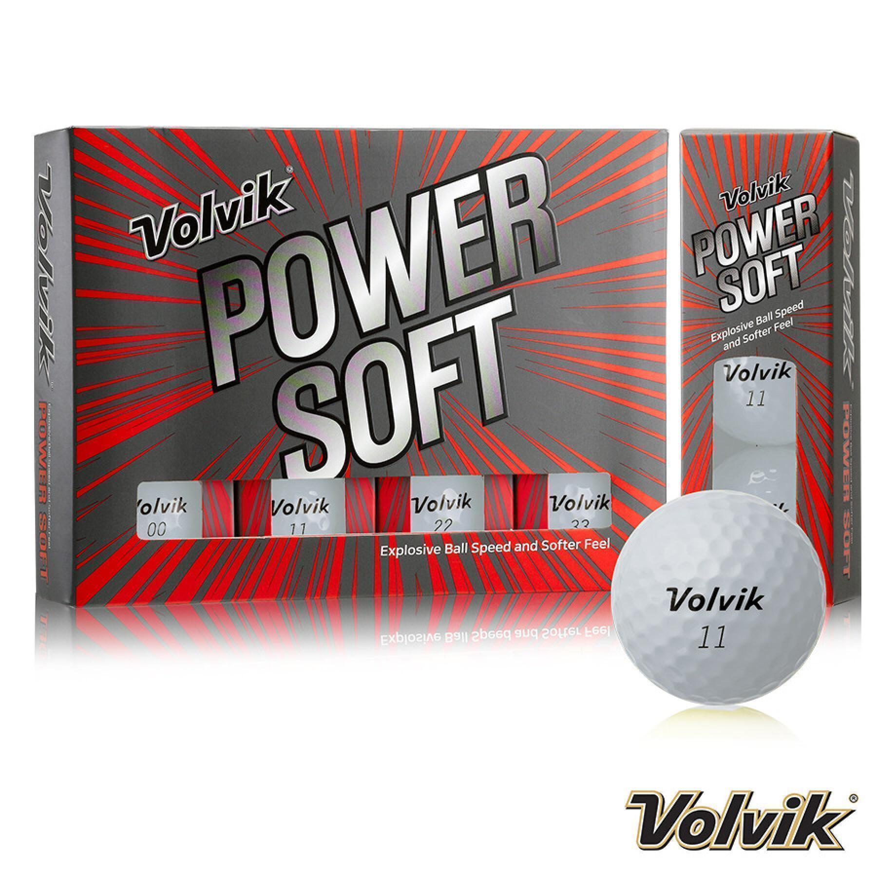 Lot of 12 golf balls Volvik Power Soft