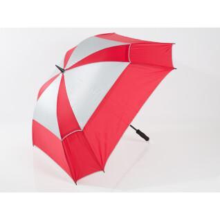 Square telescopic double canopy umbrella with shaft JuCad